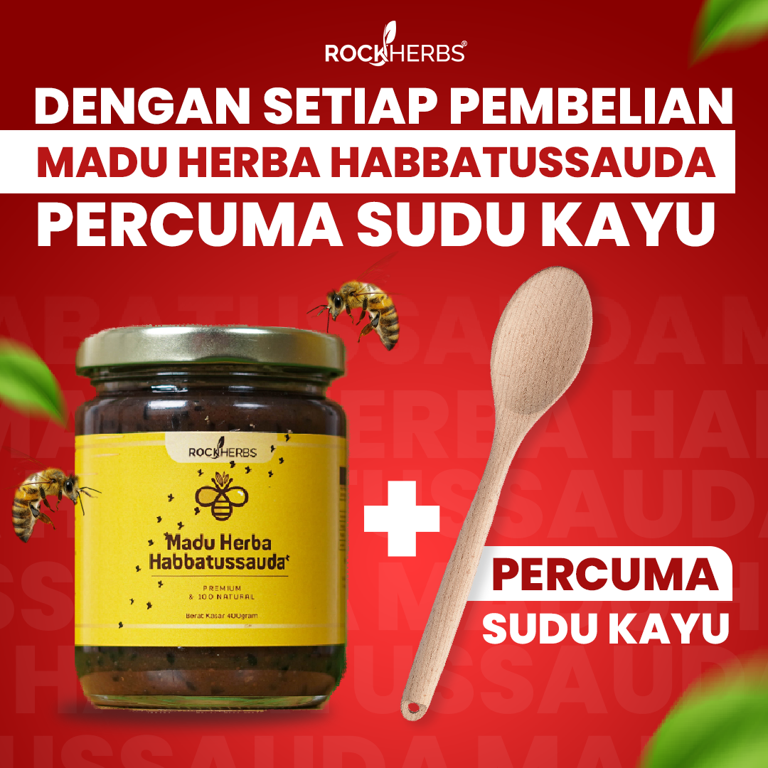 MADU HERBA HABBATUSSAUDA ROCKHERBS FREEGIFT KAYU ROCKHERBS